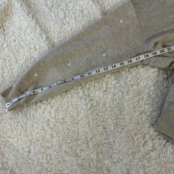 Rails Ramona Sweatshirt in Heather Brown with Embroidered Stars Cozy Lounge Sz M - Picture 9 of 13